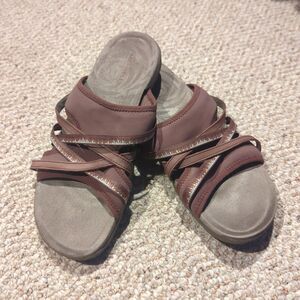 Merrell Terran 3 Cush Slide Sandals Womens 10 Maroon Outdoor Comfort